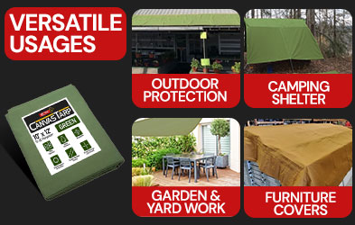 Versatile Applications of Green Canvas Tarp