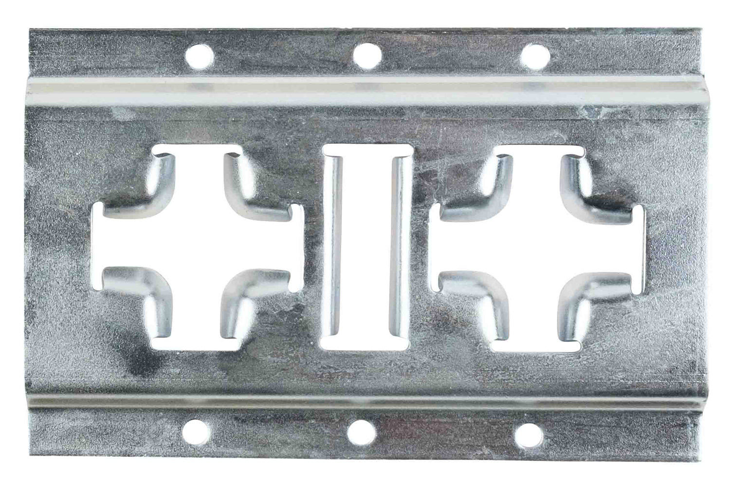 Horizontal and Vertical Cross Style E Track 5 ft. Galvanized close view - Mytee Products