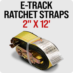 2 x 12 E-Track ratchet Strap