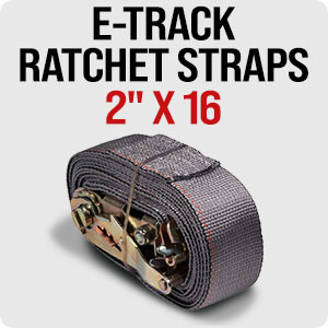 2 x 16 E-Track ratchet Strap