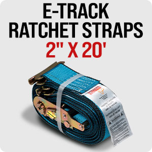 2 x 20 E-Track ratchet Strap