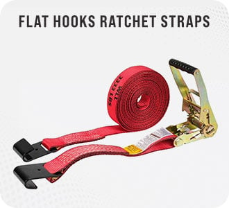Flat Hooks Ratchet Tie-Down Strap by Mytee Products
