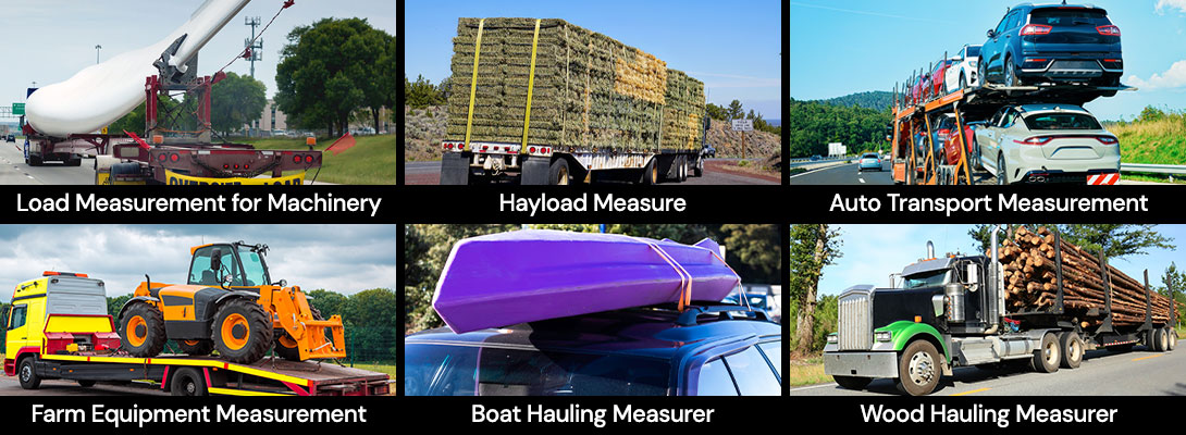 Height stick for measuring various hauling loads