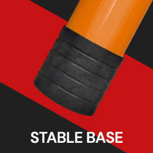 Stable base of truck height measuring stick