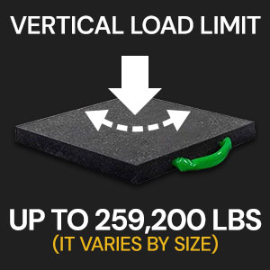 Vertical Load Limit up to 259,200 lbs