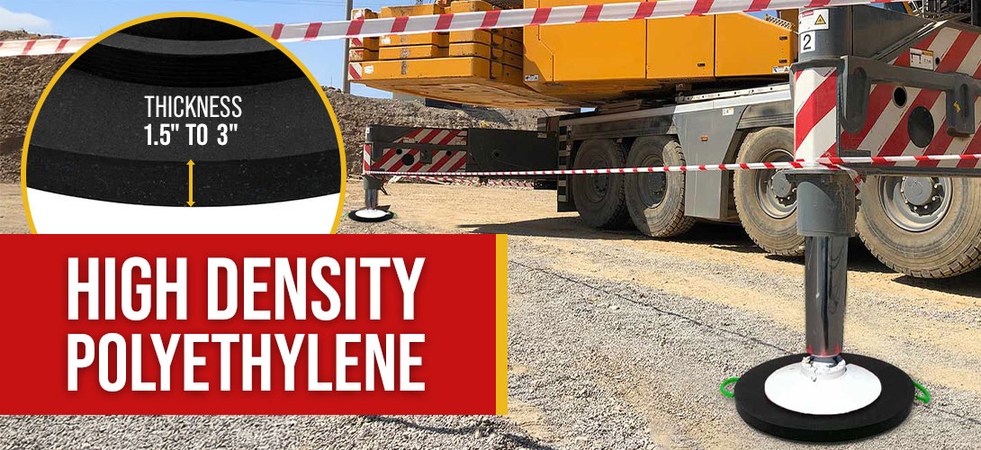 Heavy-Duty Lightweight Round Outrigger Pad