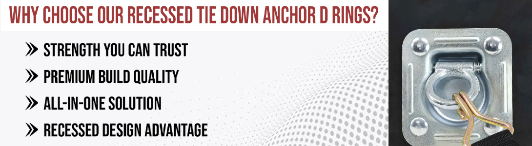 Features of Recessed D-Ring with Backing Plate- Mytee Products