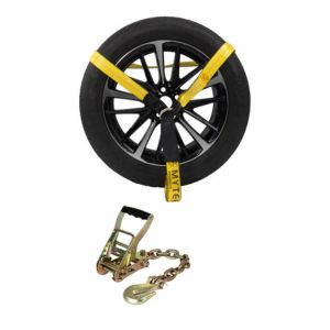 2"x12' Side Mount Wheel Net w/ Ratchet and Chain Anchor