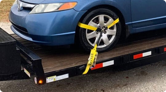 2"x14' Side Mount Wheel Net with Ratchet & Flat Hook