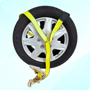 2"x12' Side Mount Wheel Net with Ratchet and Snap Hook