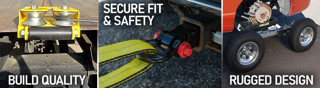 Towing equipment highlighting build quality, secure fit, and rugged design