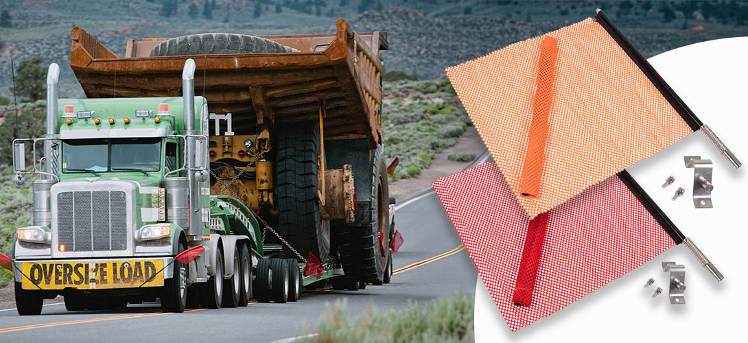 DOT-Compliant EZ Mount Jersey Mesh Safety Flag - Mytee Products