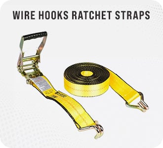 Wire Hooks Ratchet Tie-Down Straps by Mytee Products 