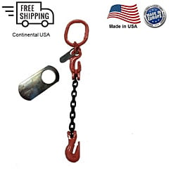 Chain Sling G100 1-Leg with Adjuster, Cradle Clevis Grab Hook